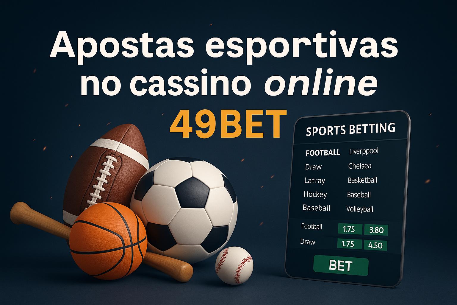 Aposte em apostas esportivas no cassino online 49BET